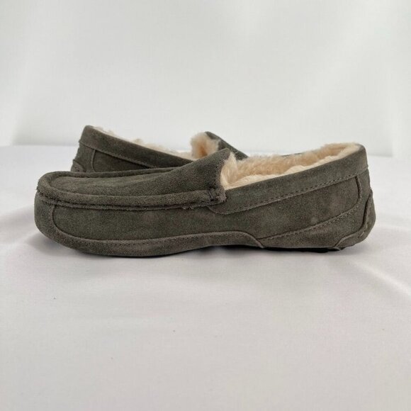 UGG Men's Ascot Slippers Charcoal Size 8 Slip On Casual Comfort - Picture 8 of 12